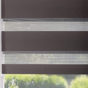 Podwójna roleta 150x80cm antracytowa