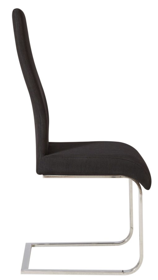 Nowoczesne krzesła na płozach w kolorze czarnym