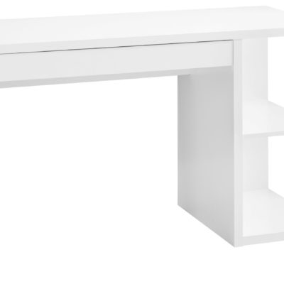 Nowoczesne i praktyczne, białe biurko