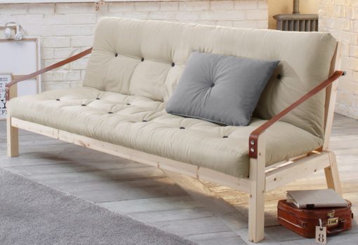 Nowoczesna rozkładana kanapa typu futon