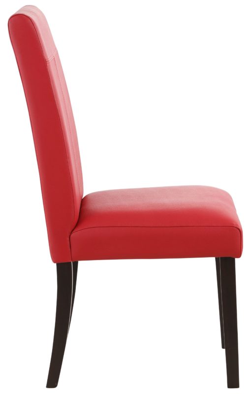 Czerwone, eleganckie krzesła - 4 sztuki