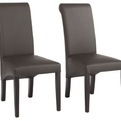 Eleganckie, tapicerowane krzesła - 2 sztuki