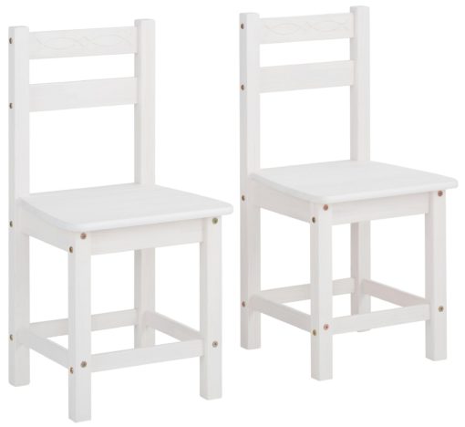 Ponadczasowe, sosnowe krzesła w kolorze białym