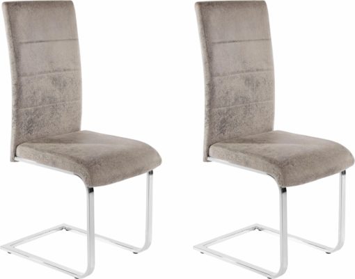 Stylowe krzesła na płozach w kolorze Vintage Gray - 8 sztuk