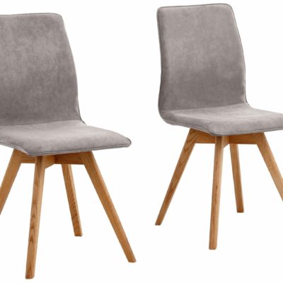 Zestaw nowoczesnych krzeseł w kolorze szarym