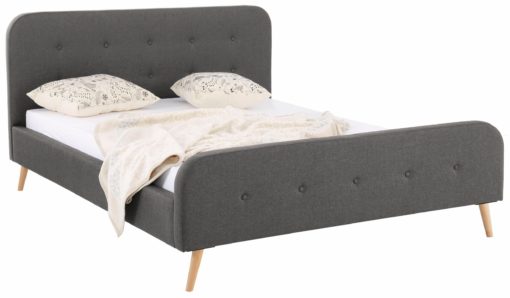 Eleganckie, tapicerowane łóżko 160x200 cm
