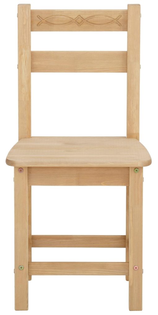 Sosnowy zestaw stół i cztery krzesła