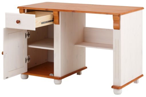 Zachwycające, drewniane biurko ze zdobieniami