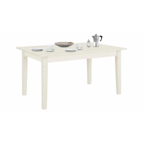 Sosnowy stół w rustykalnym stylu, biały 120 cm