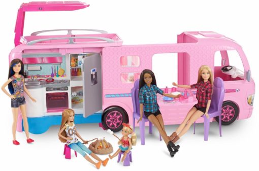 Świetny samochód kamper dla lalek Barbie na wakacje