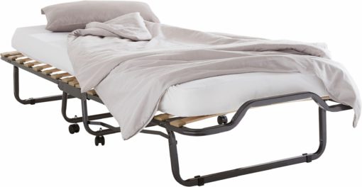 Praktyczne rozkladane łóżko dla gości na kółkach