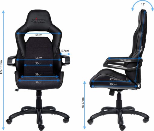 Ultrawygodny fotel Nitro Chairs E220 Evo
