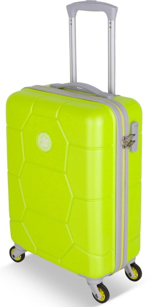 Zwracająca uwagę walizka na 4 kołach w pięknym kolorze