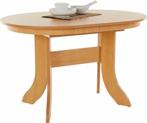 Stylowy, rozkładany stół 120 cm, w kolorze drewna bukowego