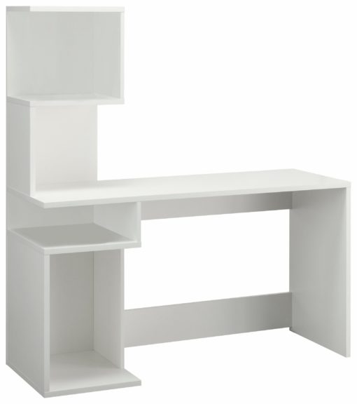 Funkcjonalne biurko w nowoczesnym stylu, białe