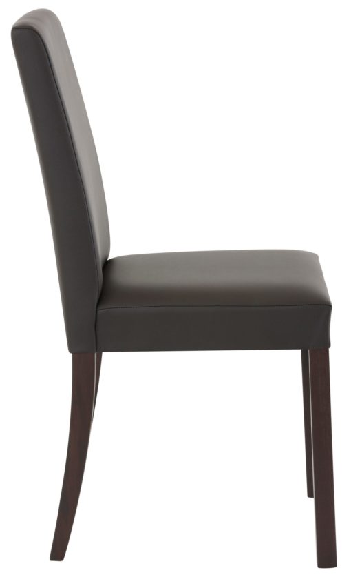 Ponadczasowe, proste krzesła ze sztucznej skóry - 2 sztuki