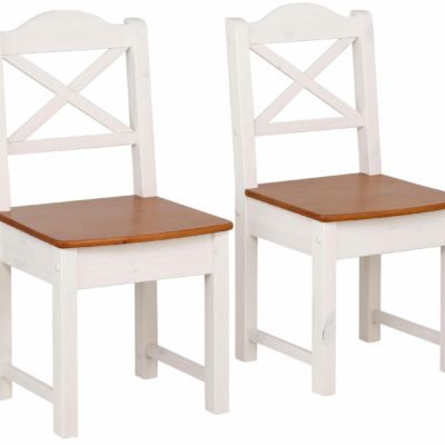 Wysokiej jakości drewniane krzesła w ponadczasowym stylu - 2 sztuki
