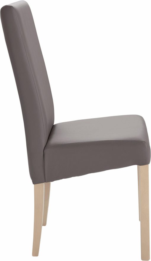 Eleganckie i stylowe krzesła obszyte skórą ekologiczną - 2 sztuki