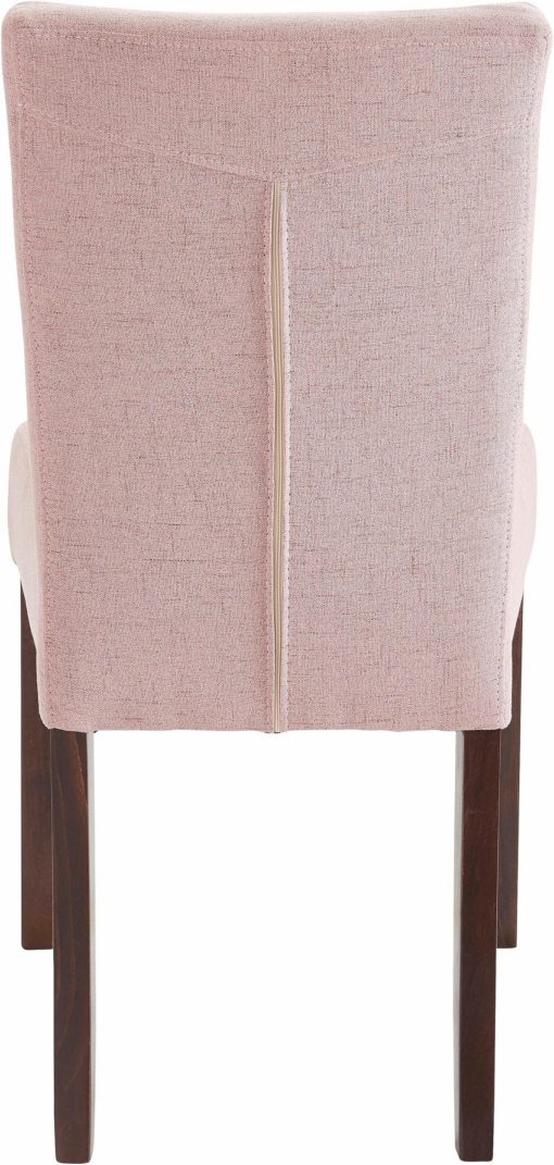 Eleganckie, tapicerowane krzesła, w kolorze rosa - 4 sztuki