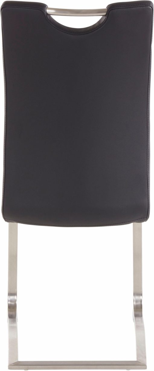 Stylowe krzesła na płozach, ze sztucznej skóry - 2 sztuki