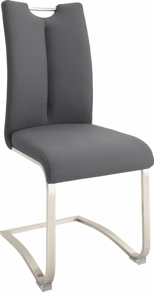 Fotele/krzesła bujane ze skóry, na płozach - 2 sztuki