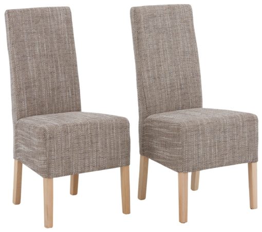 Gustowne, tapicerowane krzesła - 2 sztuki