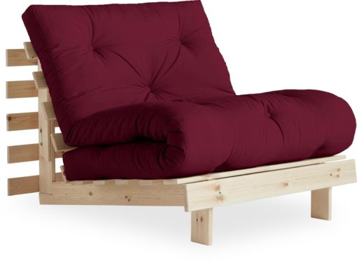 Rozkładany szezlong z materacem futon i możliwością spania