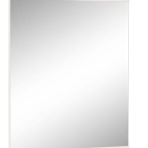 Eleganckie lustro z drewnianą ramą, w minimalistycznym stylu