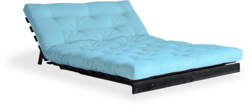 Nowoczesna i stylowa sofa z funkcją spania, niebieska