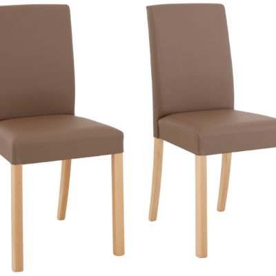 Ponadczasowo eleganckie krzesła w kolorze taupe - 4 sztuki