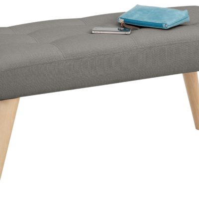 Tapicerowana ławka w prostym, skandynawskim stylu