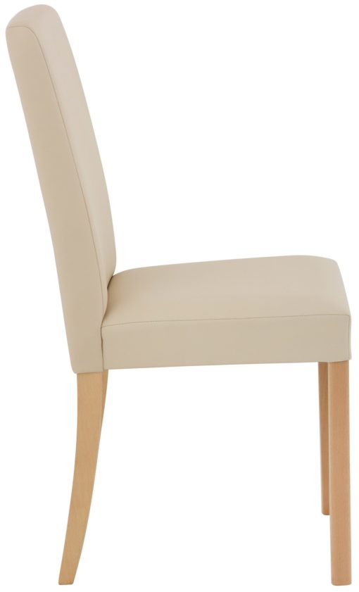 Ponadczasowo eleganckie krzesła w kolorze beżowym - 6 sztuk