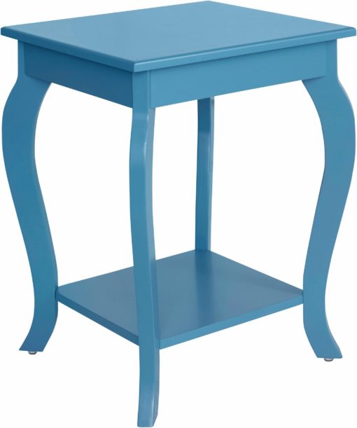 Dekoracyjny stolik w romantycznym stylu, niebieski