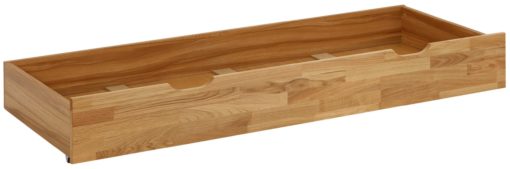 Szuflada pod łóżko z frontem z drewna dębowego