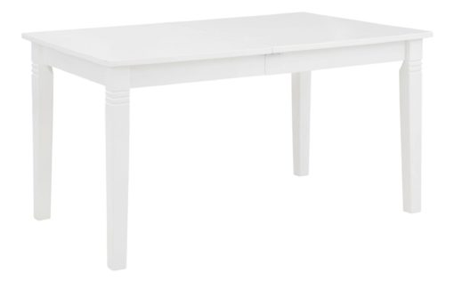 Sosnowy rozkładany stół, biały, 140 cm