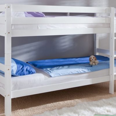 Bukowe łóżko piętrowe, także jako 2 osobne łóżka 90x200 cm