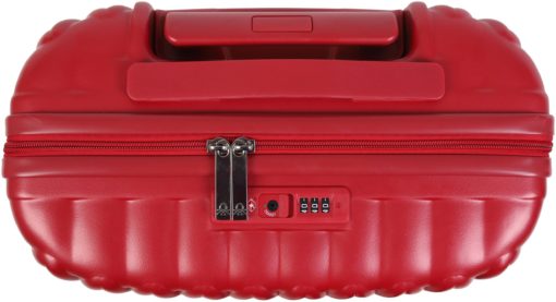 Twarda walizka United Colors of Benetton 55 cm, ciemnoczerwona