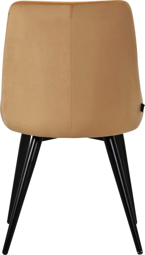 Tapicerowane krzesła w odcieniach złota - 2 sztuki