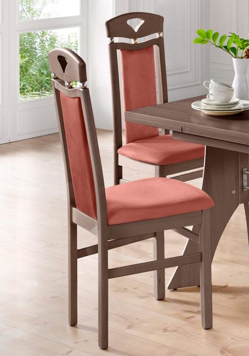 Drewniane stylowe krzesło - wenge