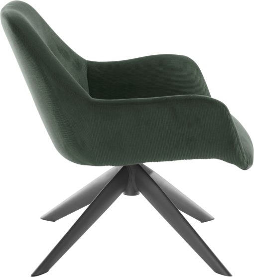 Ponadczasowy fotel w kolorze zielonym , styl retro