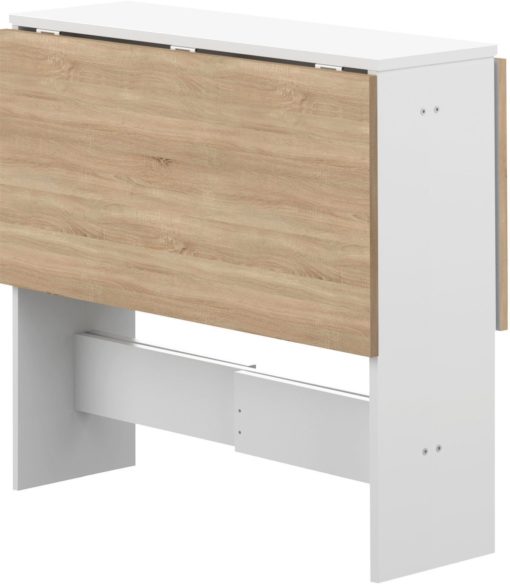 Stół składany biało-dębowy, styl skandynawski 103x76 cm