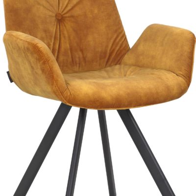 Złote krzesła na metalowej ramie, nowoczesne - 2 sztuki