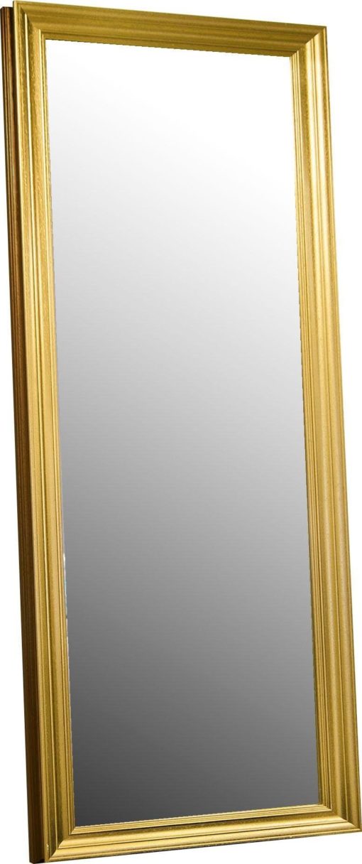 Duże lustro złote dekoracyjne Derrek 150x50 cm