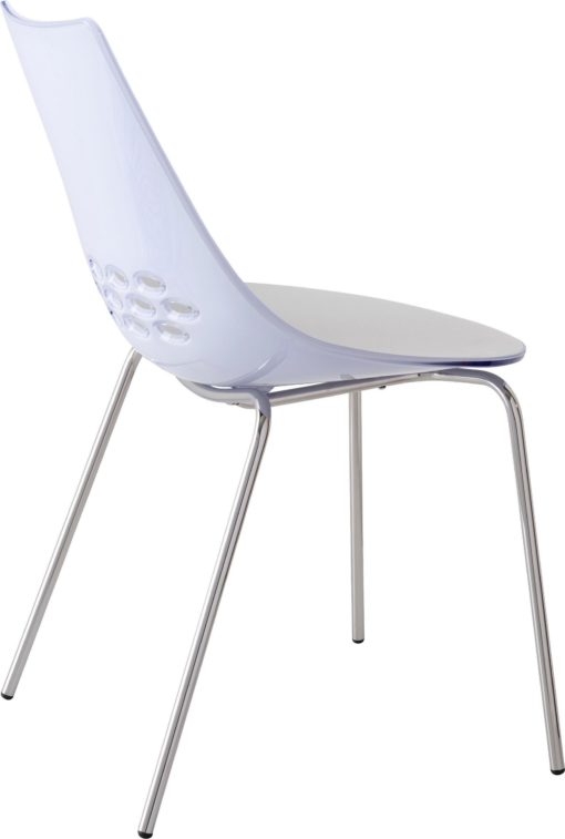 Transparentne krzesła w modernistycznym stylu - 2 sztuki