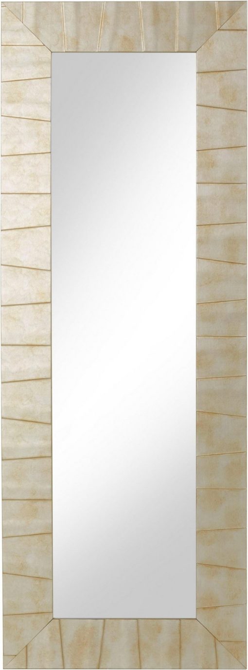 Duże lustro z drewnianą dekoracyjną ramą 60x160 cm