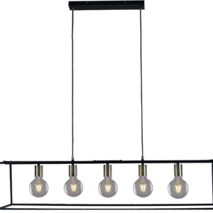 Lampa wisząca w stylu industrialnym, na 5 żarówek