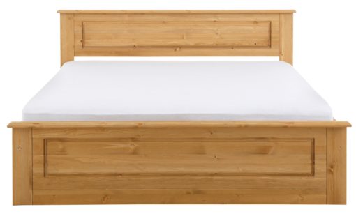 Sosnowe łóżko w rustykalnym stylu, olejowane, 160x200 cm