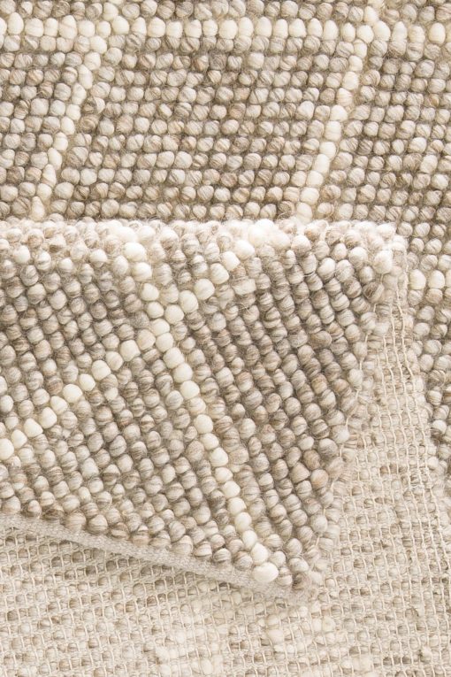 Ręcznie tkany dywan z wełny 120x180 cm, brązowy
