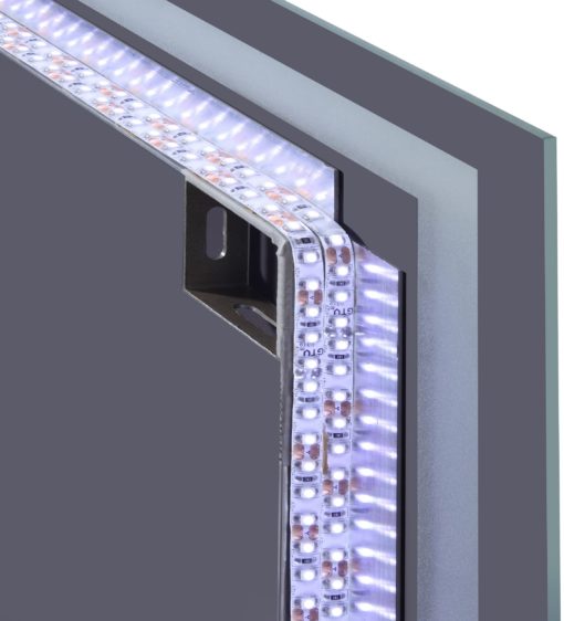 Lustro łazienkowe z oświetleniem LED, 40x60 cm