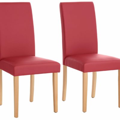 Krzesła we współczesnym stylu, czerwone - 4 sztuki